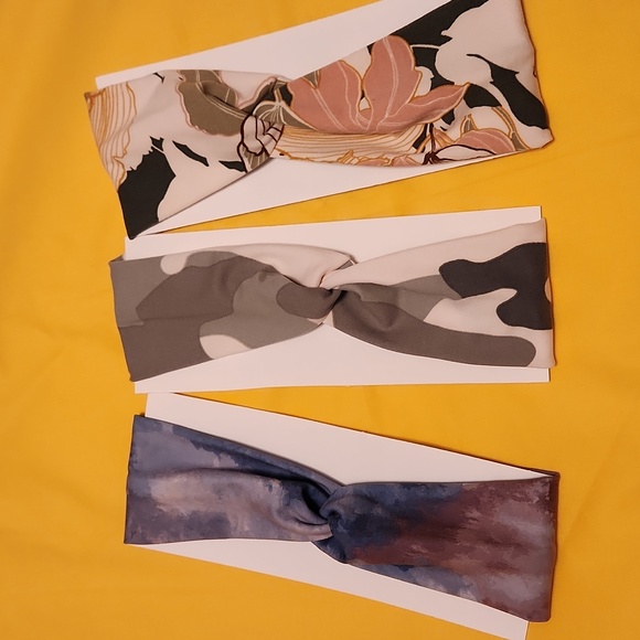 Handmade Brushed Cotton/Polyester/Spandex Head Bands. - Picture 1 of 10